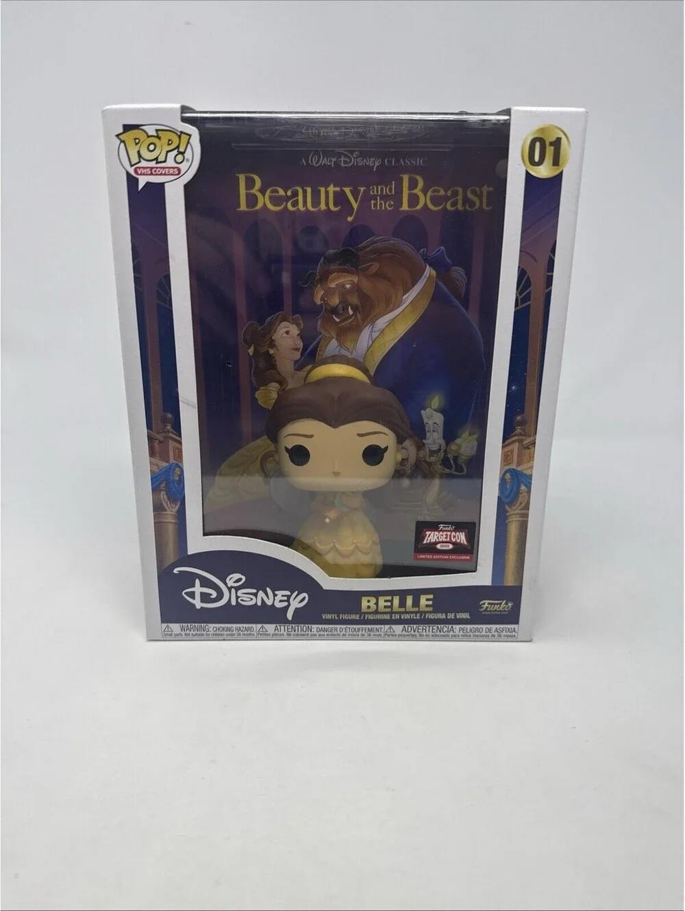 Beauty and the Beast (1991) Belle with Mirror US Exclusive Pop! VHS Cover Figure